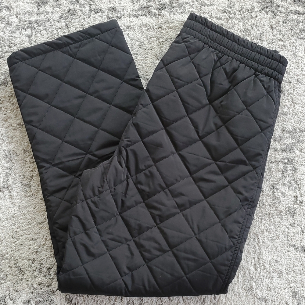Fashion Nova Black Quilted Pants